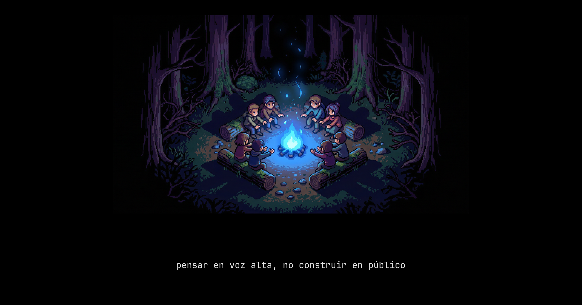 La diferencia entre levantar un escenario y encender una fogata